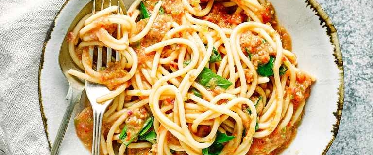 Healthy Gazpacho Sauce Spaghetti